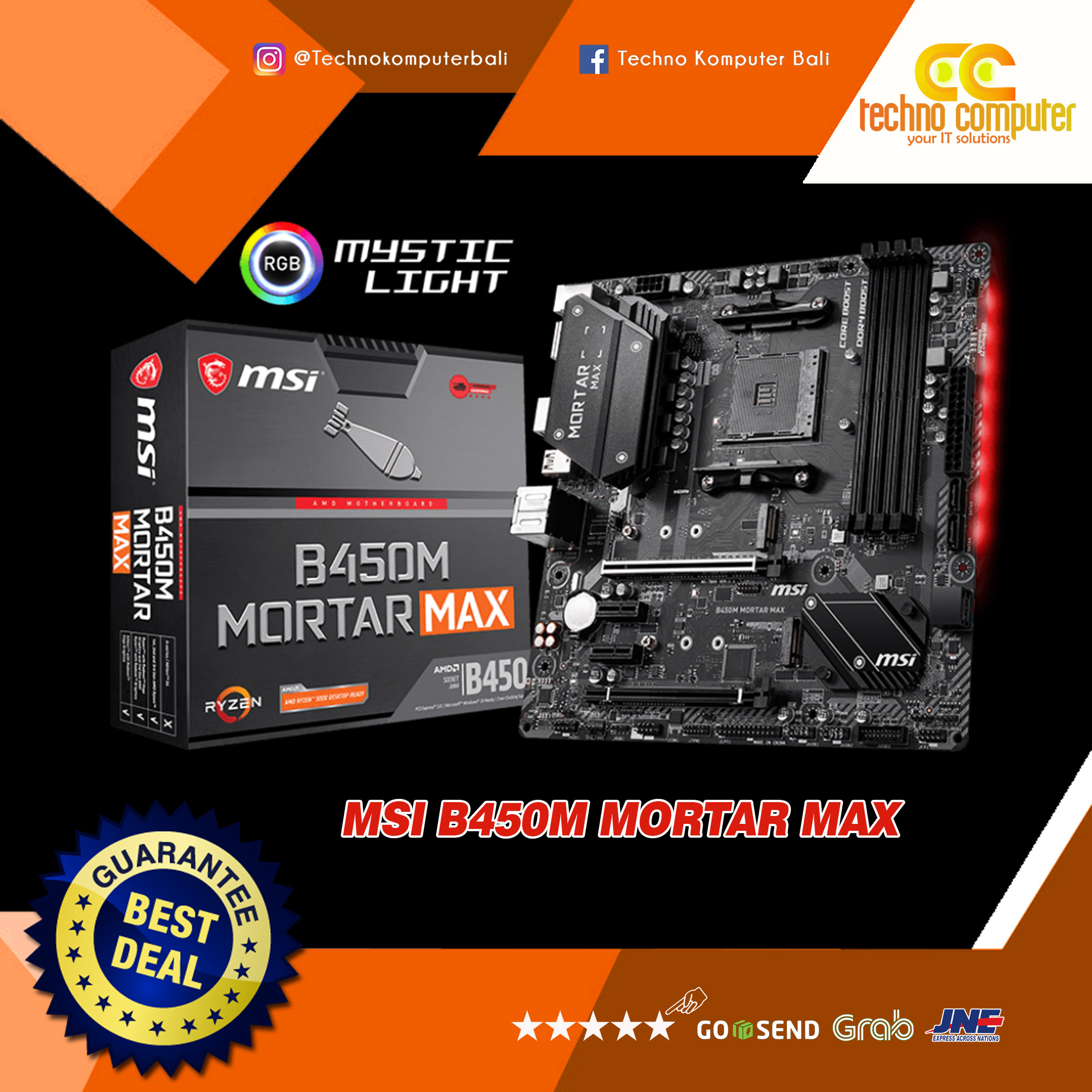 MSI B450M MORTAR MAX - mATX, AM4, B450, DDR4