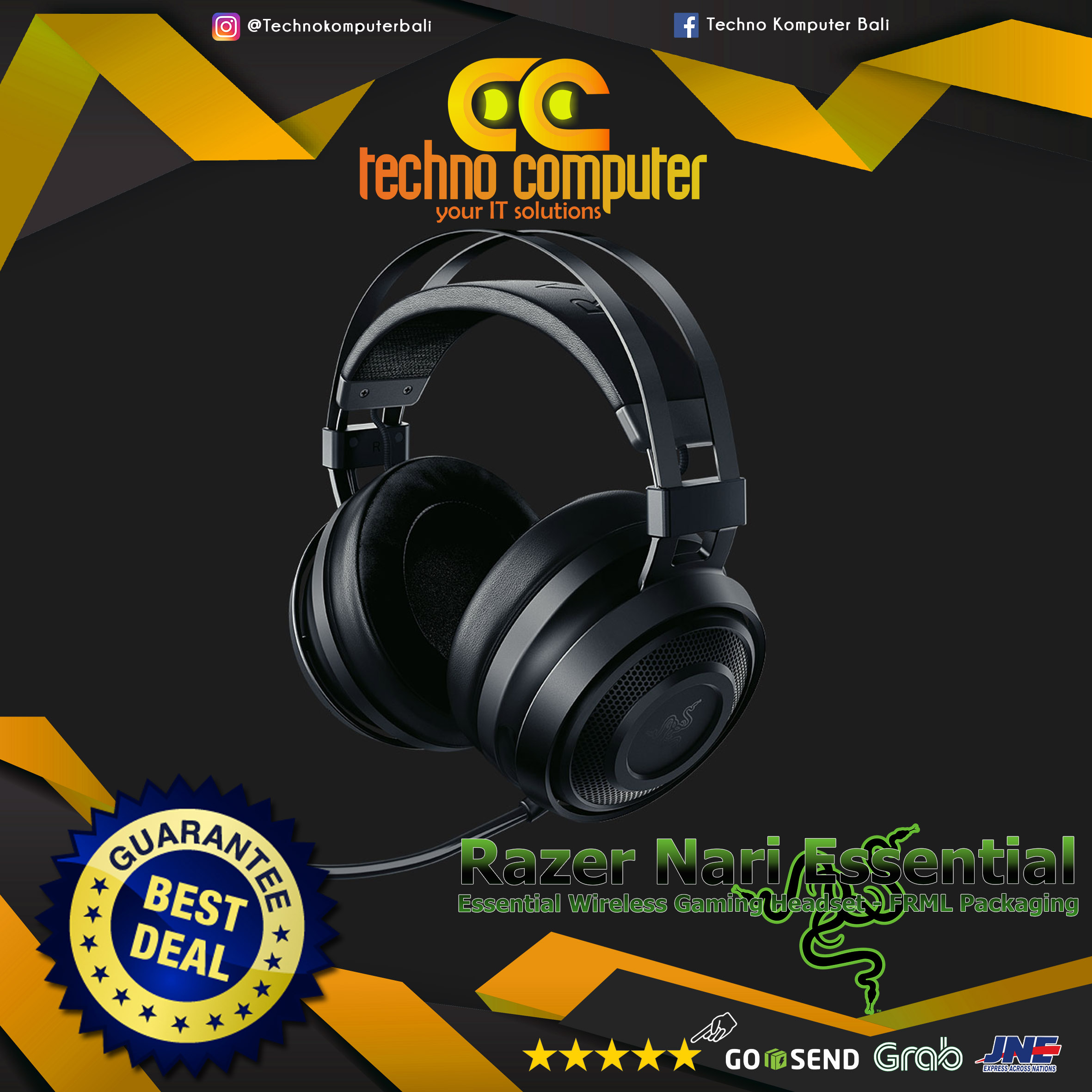 HEADSET RAZER NARI ESSENTIAL - WIRELESS