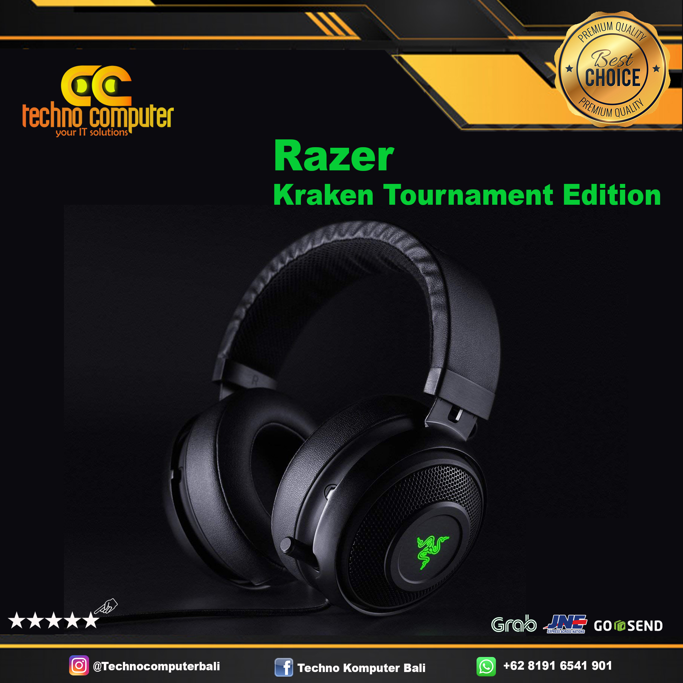 HEADSET RAZER KRAKEN TE USB BLACK