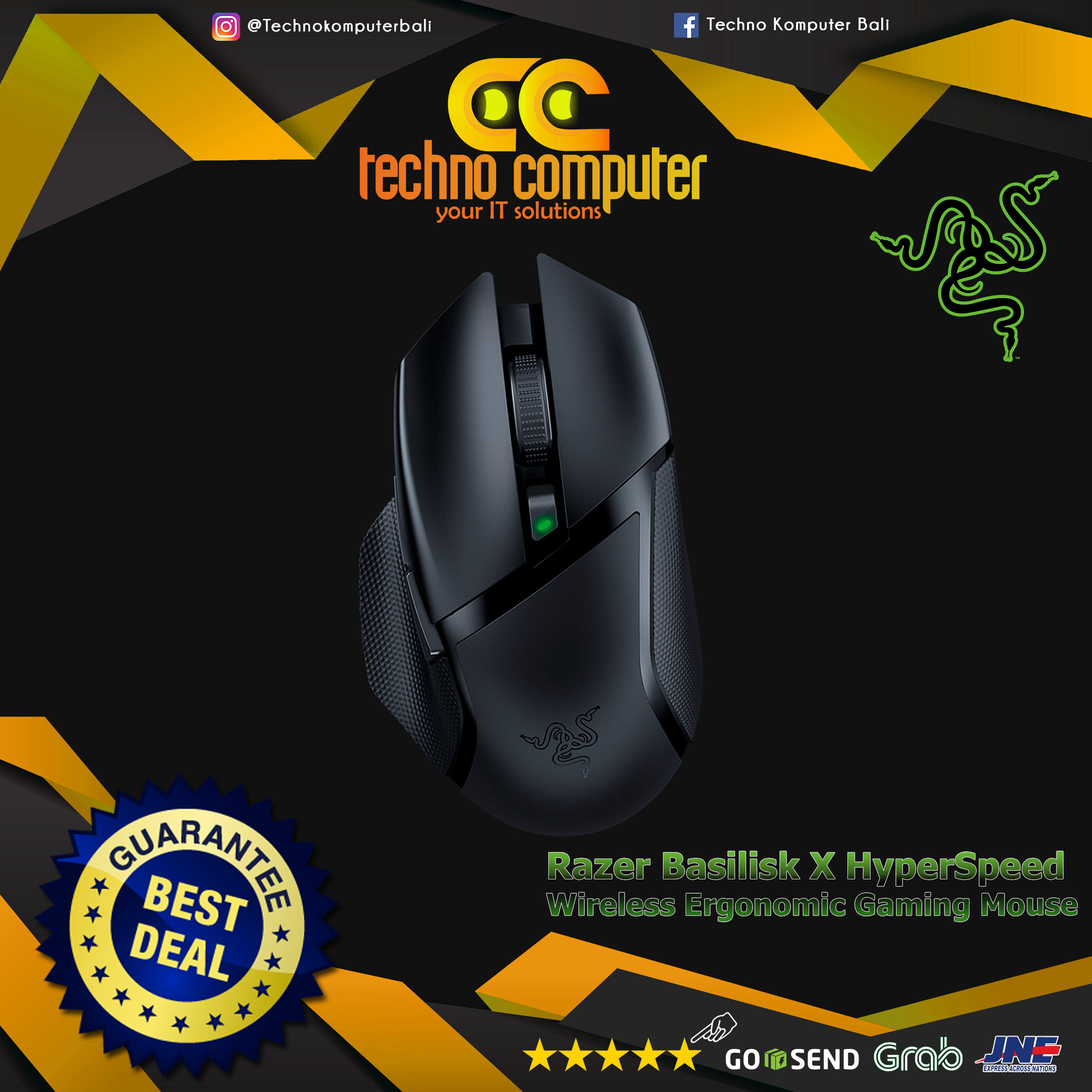 RAZER Basilisk X HyperSpeed Wireless - Gaming Mouse Wireless