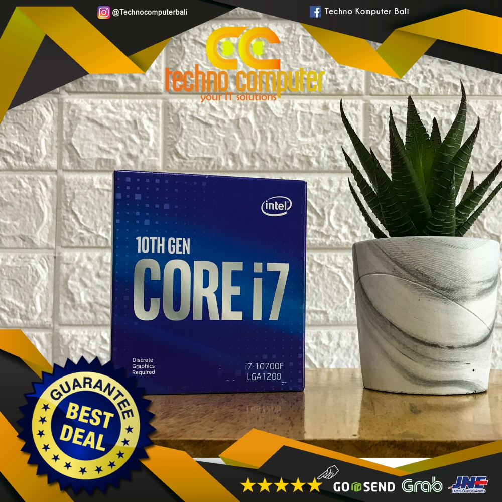 PROCESSOR INTEL CORE I7-10700F - 8 Cores 16 Threads Up to 4.8GHz - Socket LGA1200