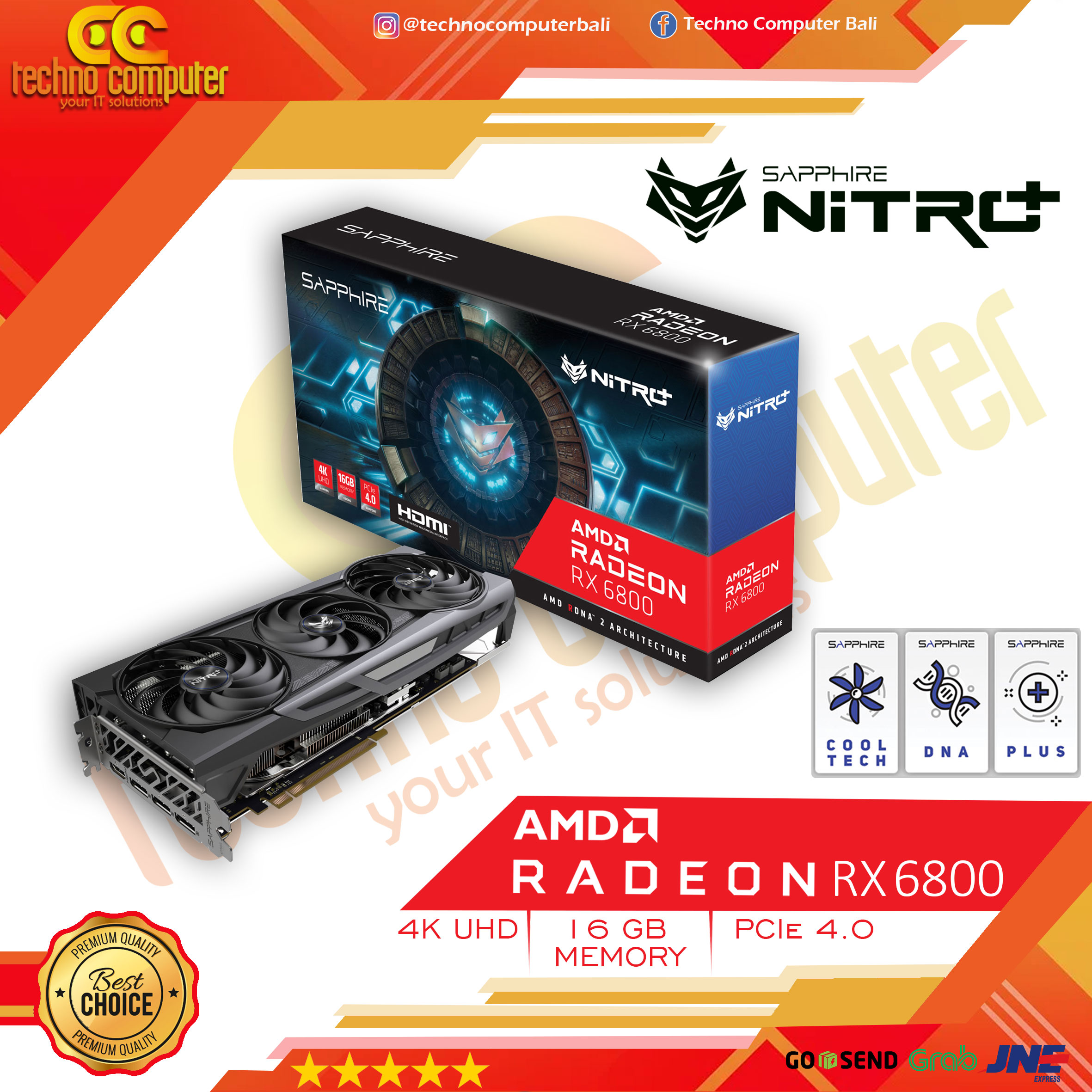 SAPPHIRE NITRO+ AMD Radeon RX 6800 OC 16GB GDDR6