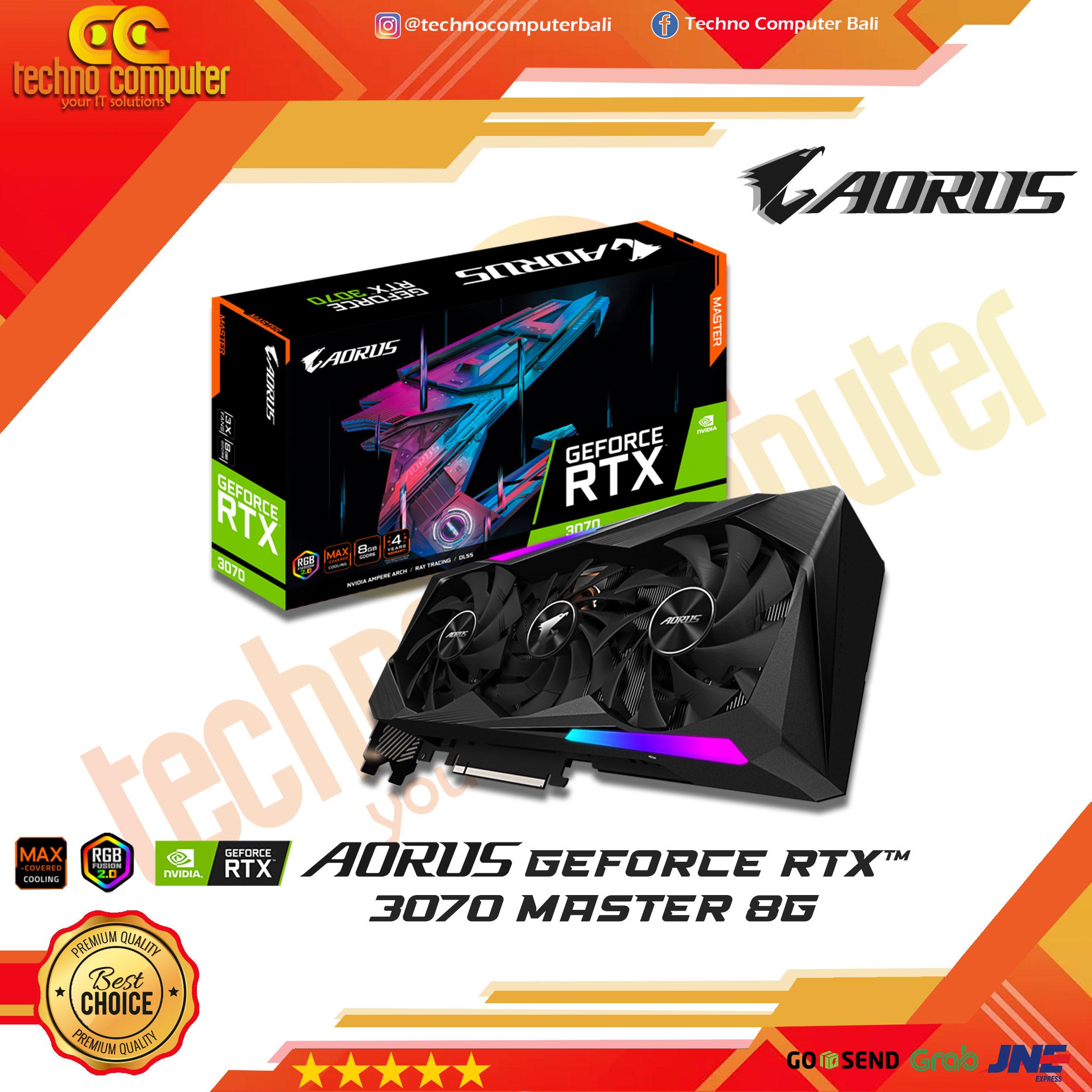 GIGABYTE NVIDIA GeForce RTX 3070 AORUS MASTER 8GB GDDR6