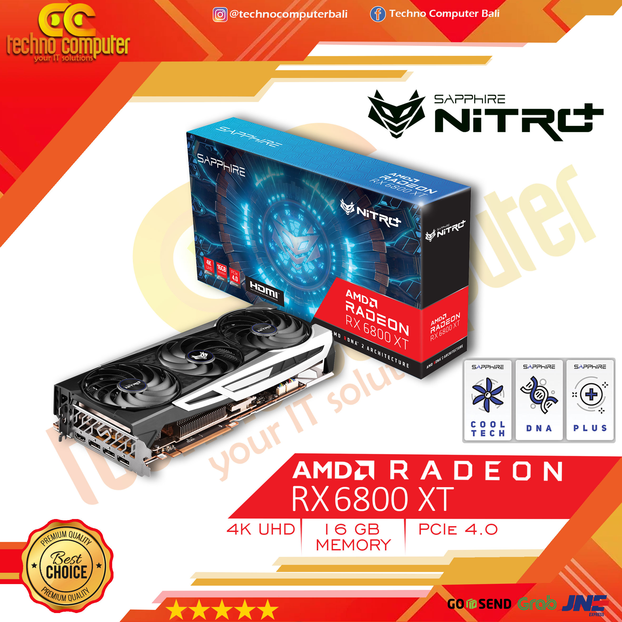 SAPPHIRE NITRO+ AMD Radeon RX 6800 XT OC 16GB GDDR6