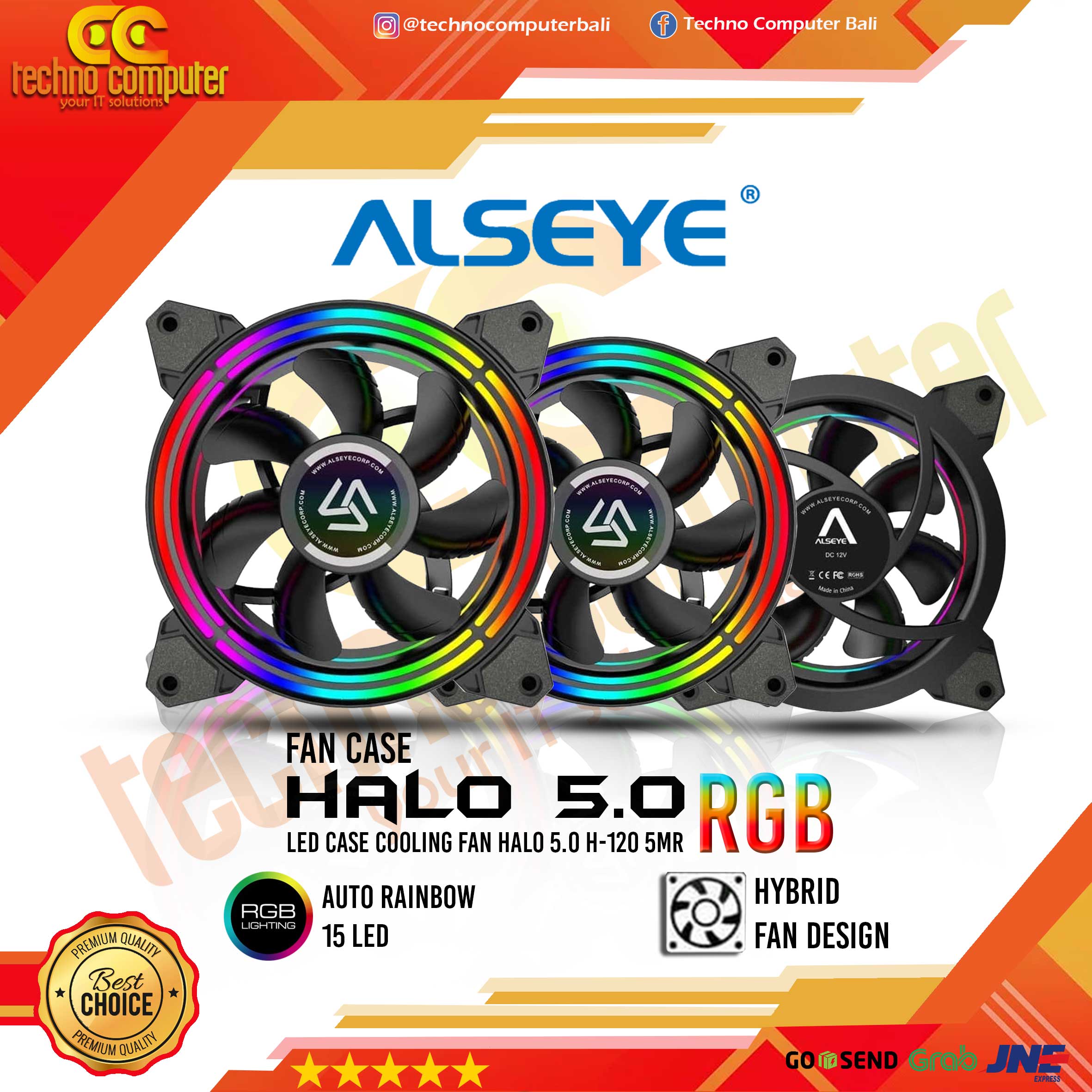 Fan Casing ALSEYE HALO 5.0 RGB H-120 5MR