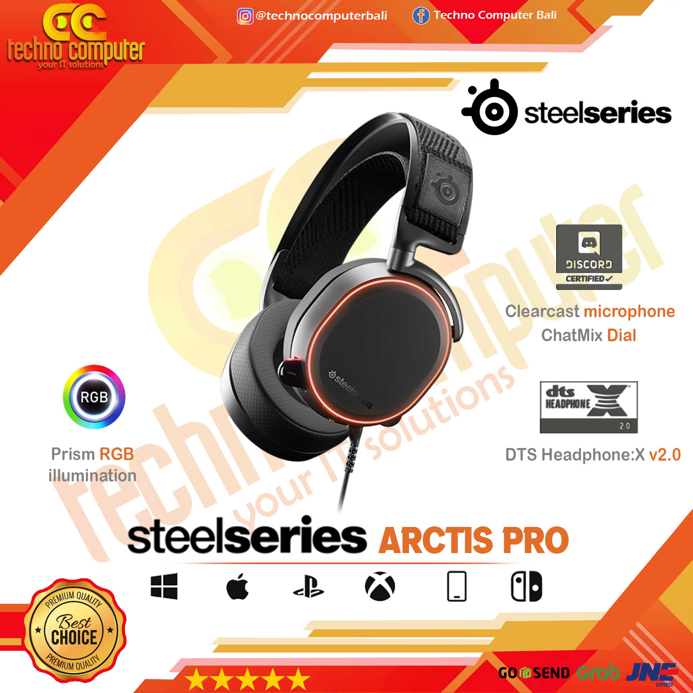 HEADSET STEELSERIES ARCTIS PRO