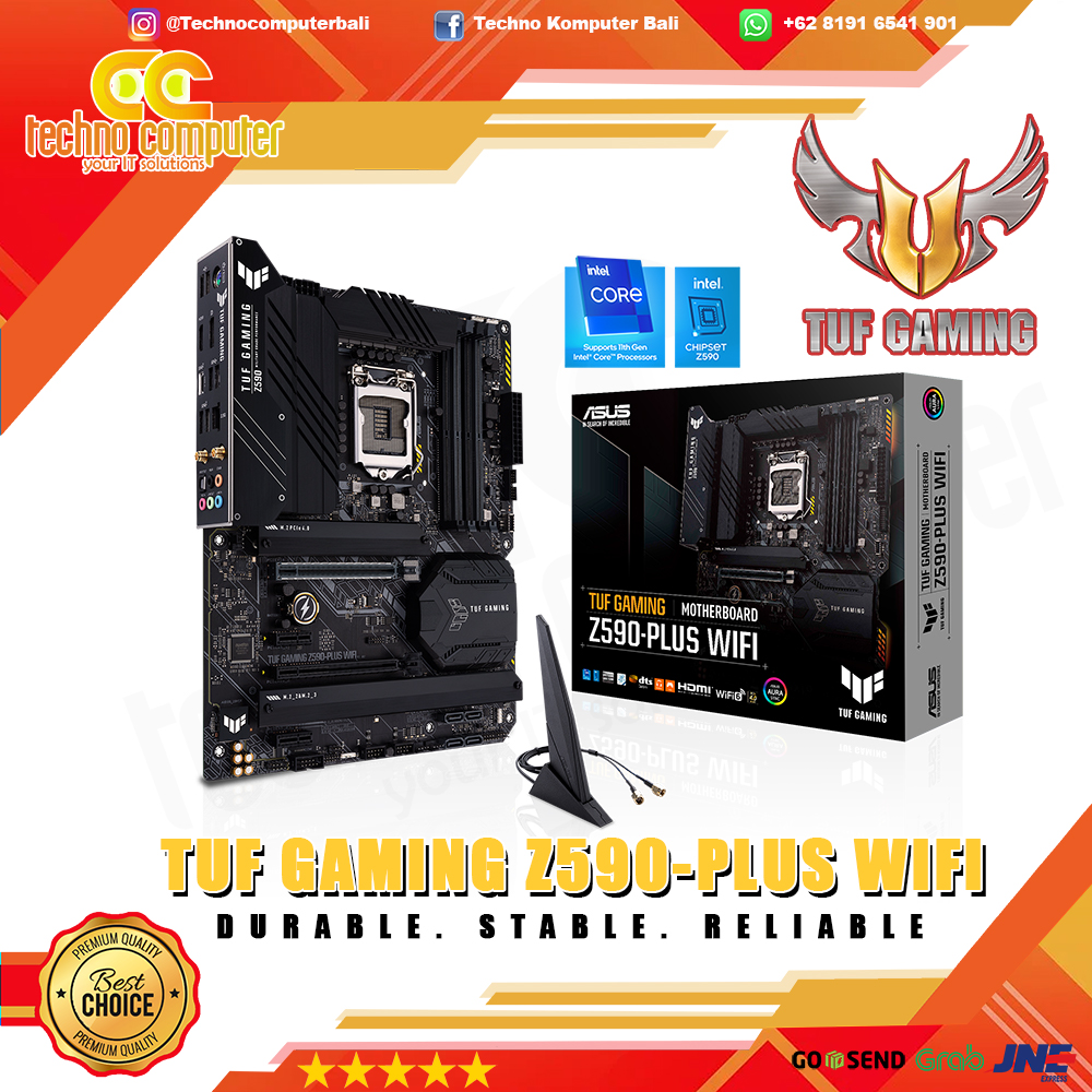 ASUS TUF GAMING Z590 PLUS WIFI - ATX, LGA1200, Z590, DDR4