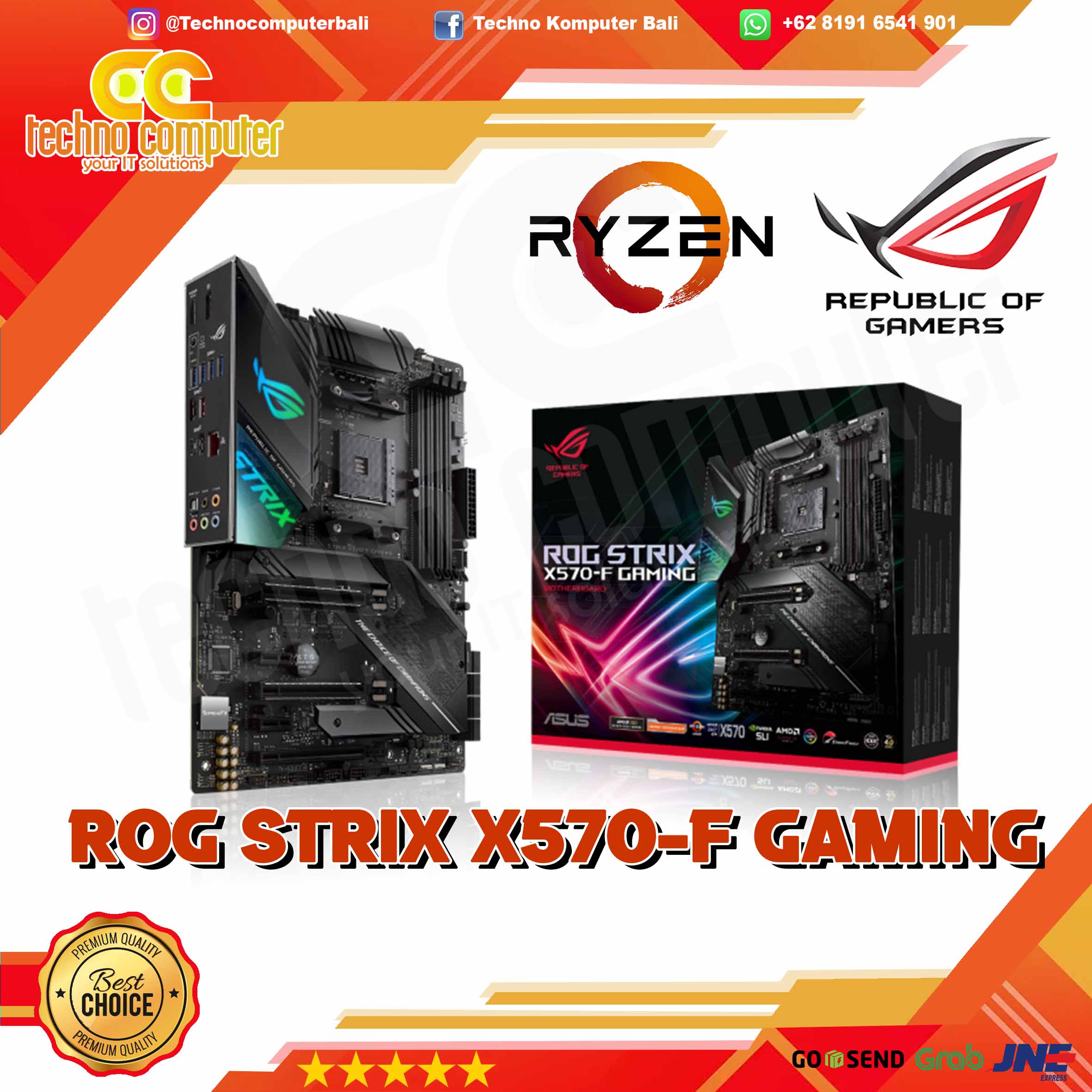 ASUS ROG STRIX X570-F GAMING - ATX, AM4, X570, DDR4 