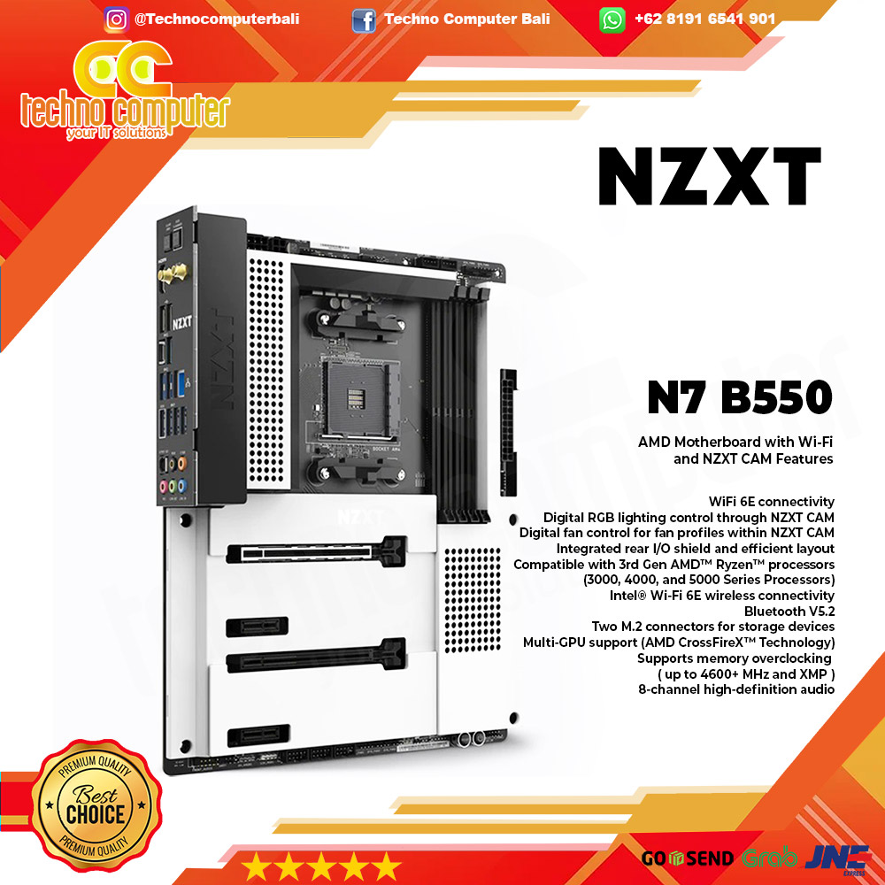NZXT N7 B550 WIFI - ATX, AM4, B550, DDR4