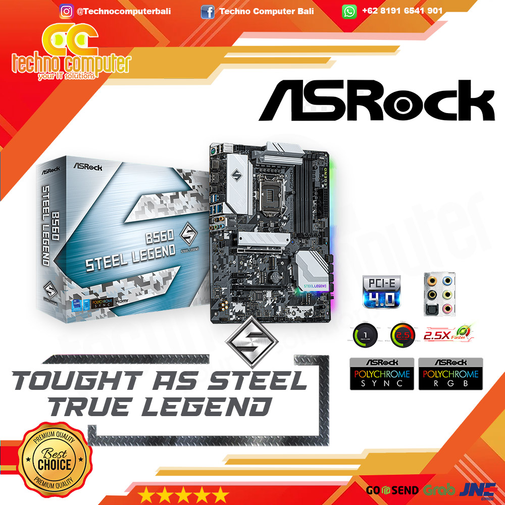 ASROCK B560 STEEL LEGEND - ATX, LGA1200, B560, DDR4