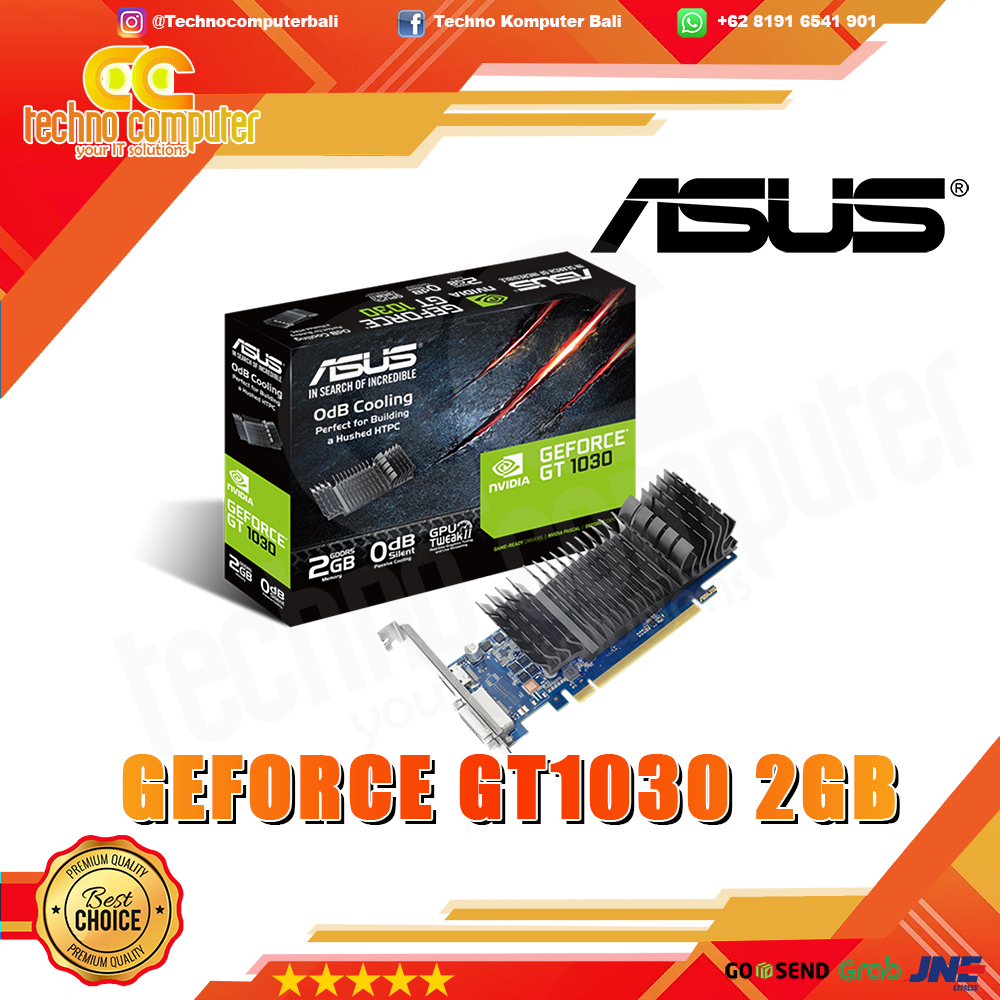 ASUS NVIDIA GeForce GT 1030 2GB GDDR5