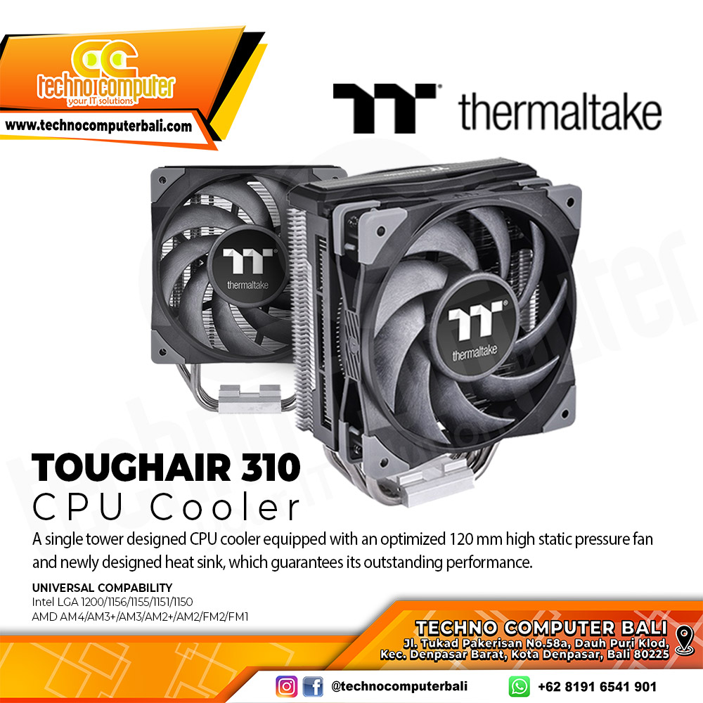 THERMALTAKE TOUGHAIR 310 - CPU Cooler - 120mm Air Cooler