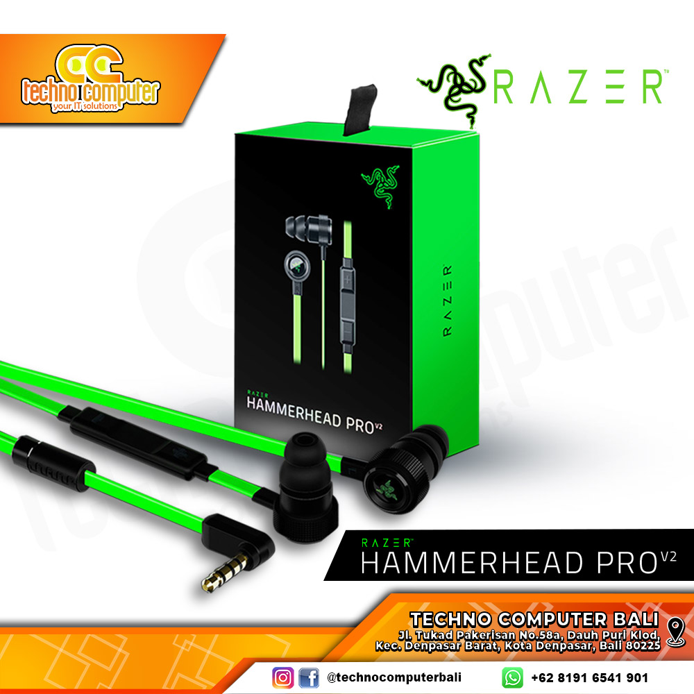 EARPHONE RAZER HAMMERHEAD PRO V2 - Gaming Earphone