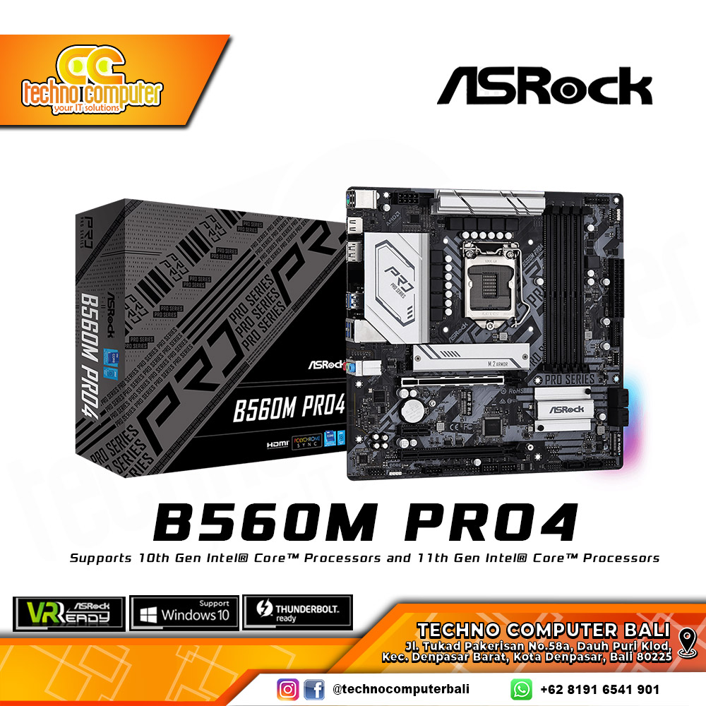 ASROCK B560M PRO4 - mATX, LGA1200, B560, DDR4