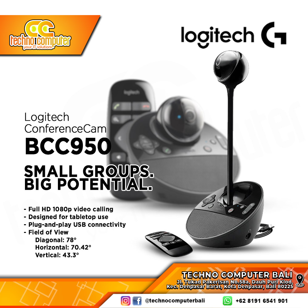 LOGITECH VIDEO CONFERENCE BCC950 - Full HD 1080p Webcam