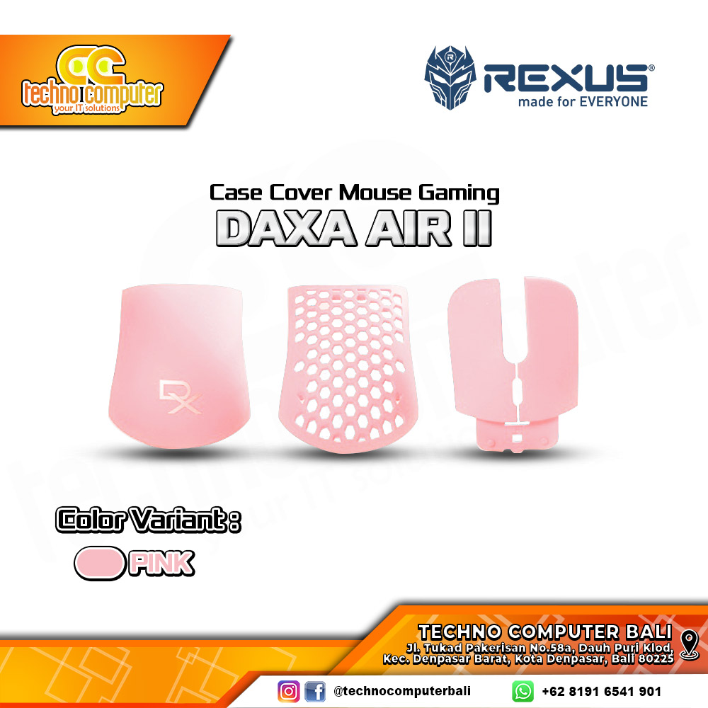 MOUSE GAMING CASE COVER REXUS DAXA AIR II - PINK