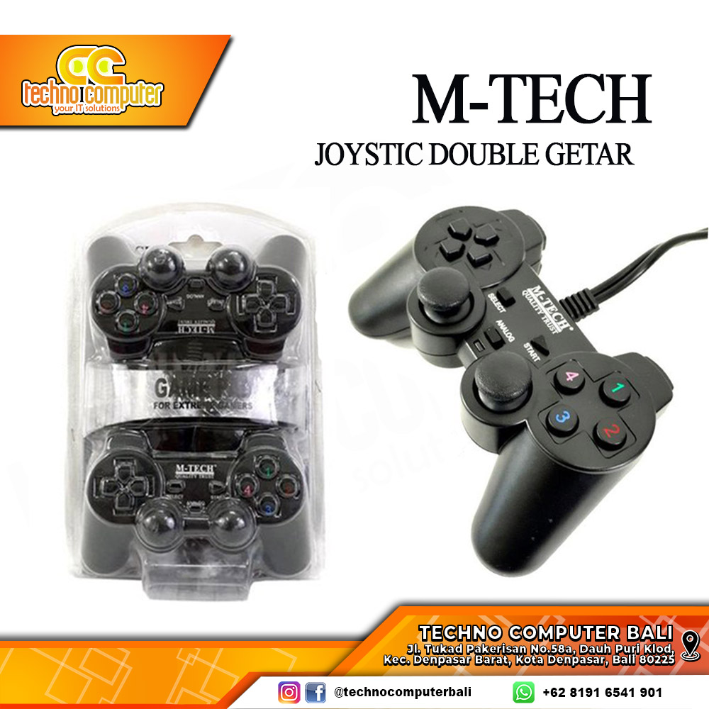 GAMEPAD M-Tech MT-830D Double - HITAM