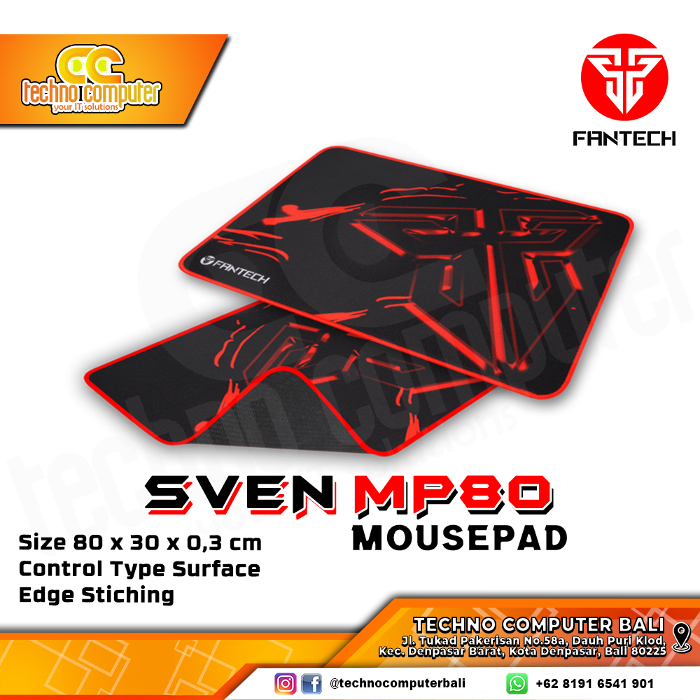 MOUSEPAD FANTECH SVEN MP80 (800 x 300 x 3 mm) - Gaming Mousepad