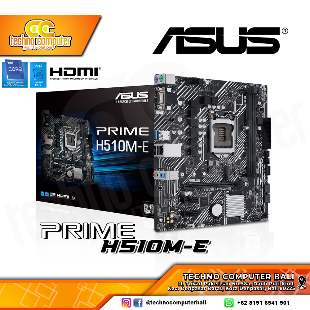 ASUS PRIME H510M-E - mATX, LGA1200, H510, DDR4