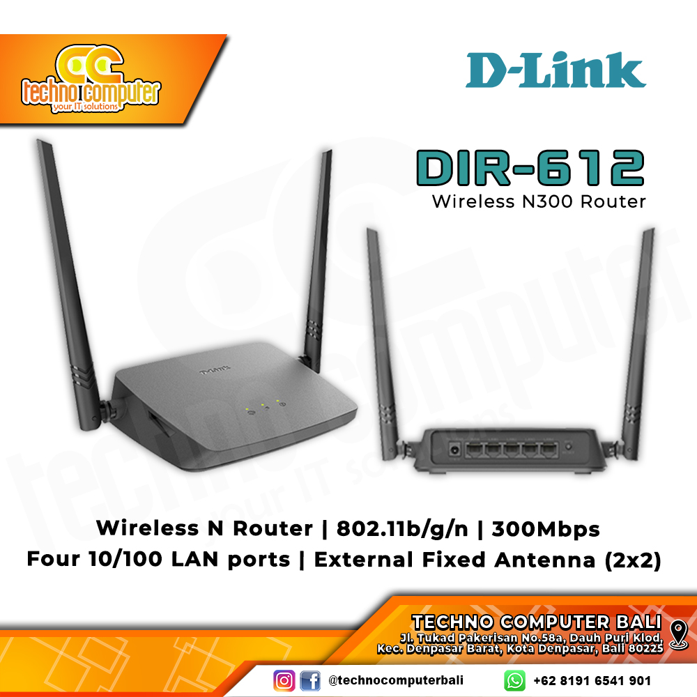 ROUTER D-LINK DIR-612 N300 Wireless Router