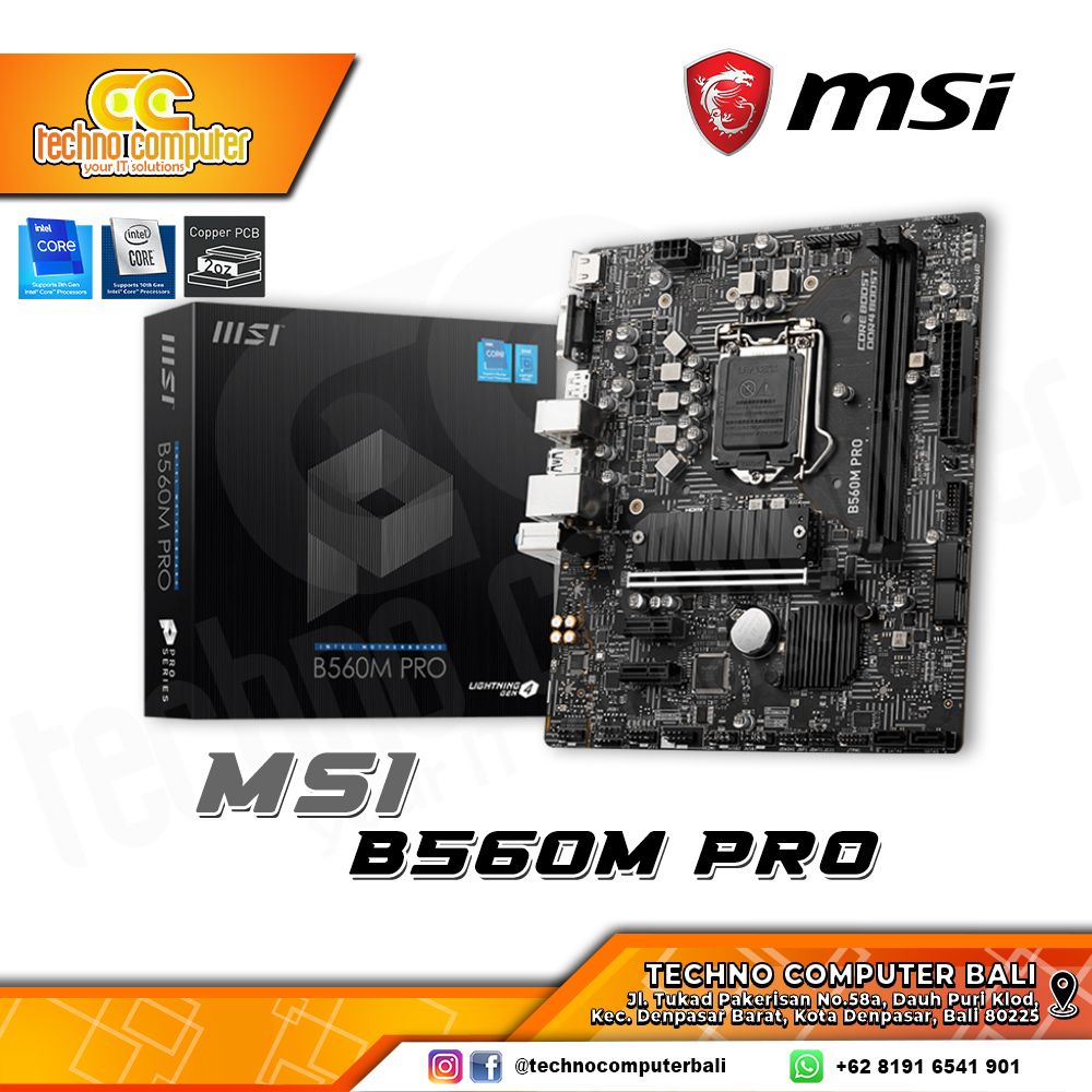MSI B560M PRO - mATX, LGA1200, B560, DDR4