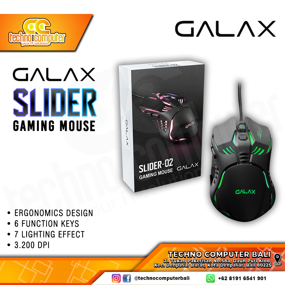 GALAX SLIDER-02 RGB - Gaming Mouse