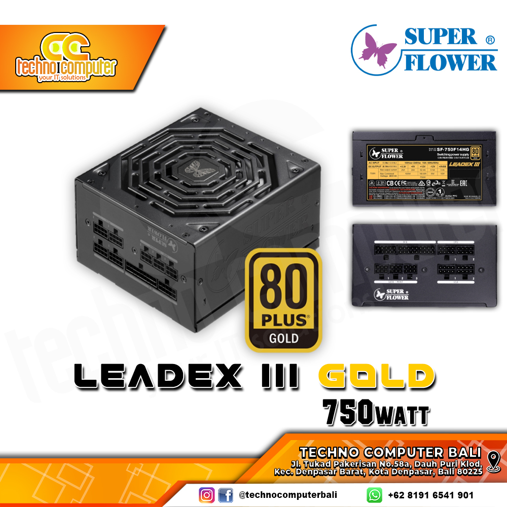 SUPER FLOWER Leadex III Gold 750W 80+ Gold - Full Modular