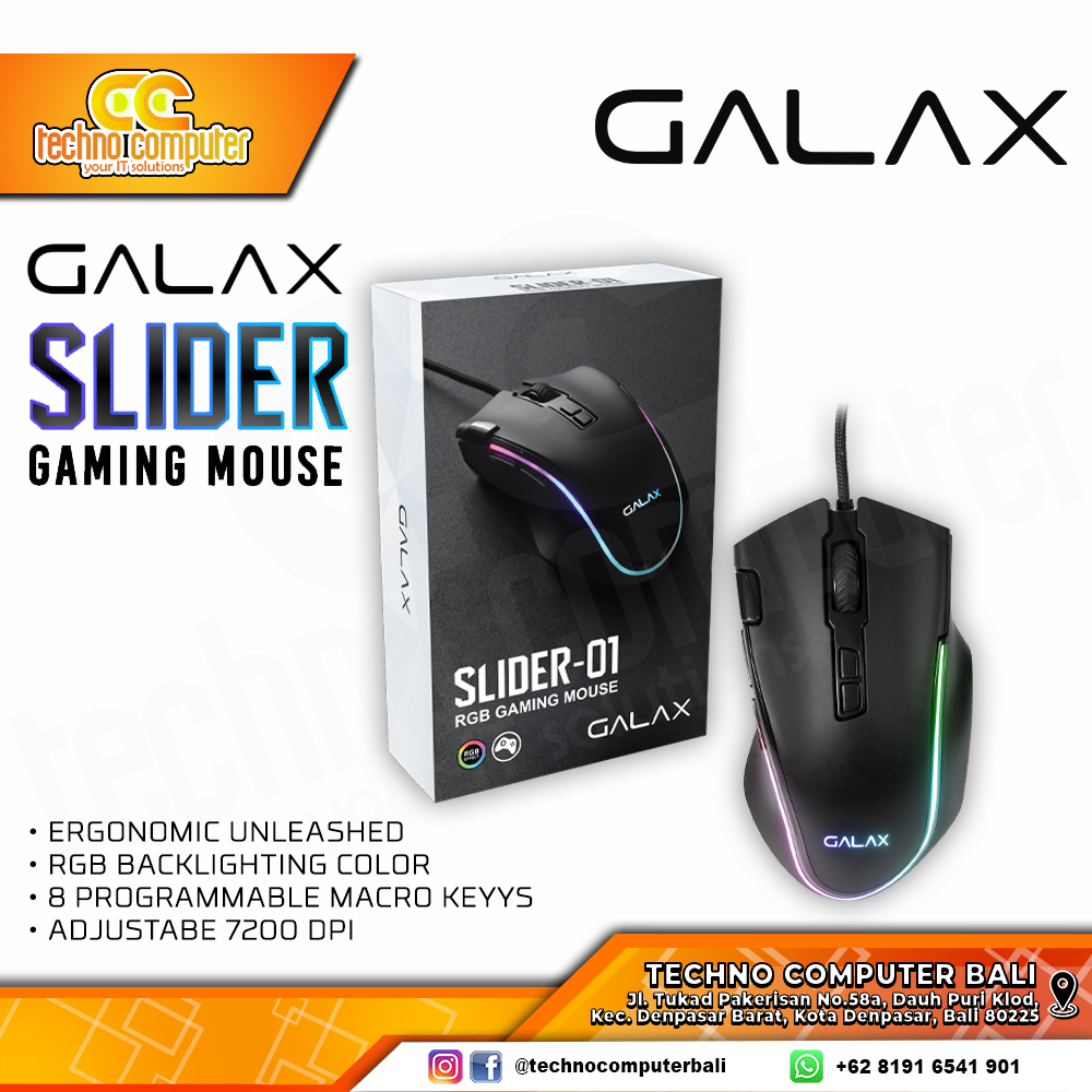 GALAX SLIDER-01 RGB - Gaming Mouse