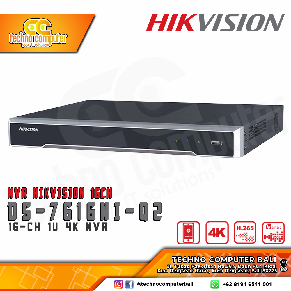 NVR HIKVISION 16CH DS-7616NI-Q2