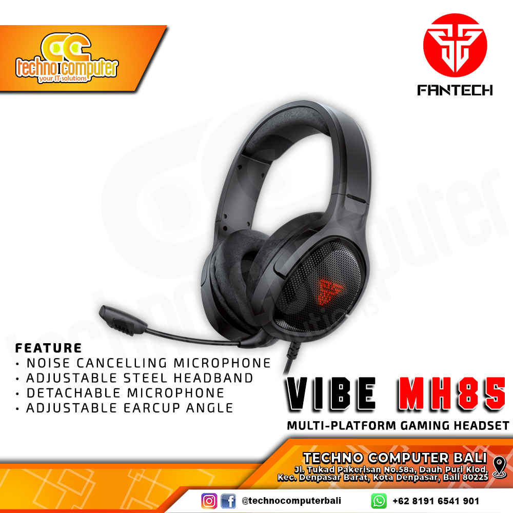 HEADSET FANTECH VIBE MH85 - Multi-Platform - Gaming Headset