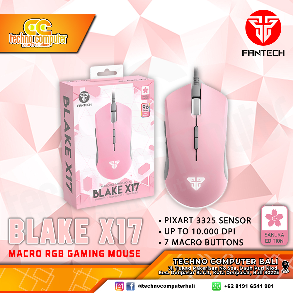 FANTECH X17 BLAKE Sakura Edition - Gaming Mouse