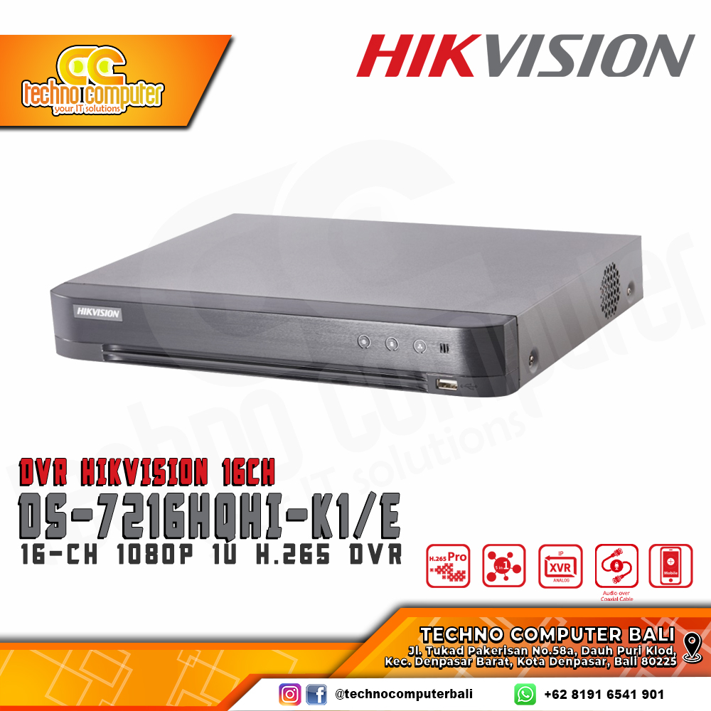 DVR HIKVISION 16CH DS-7216HQHI-K1/E