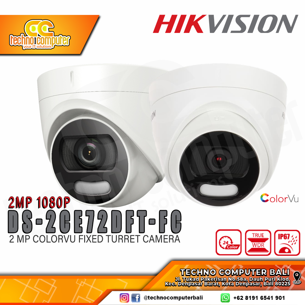 HIKVISION DS-2CE72DFT-FC 2MP 1080P INDOOR Camera CCTV