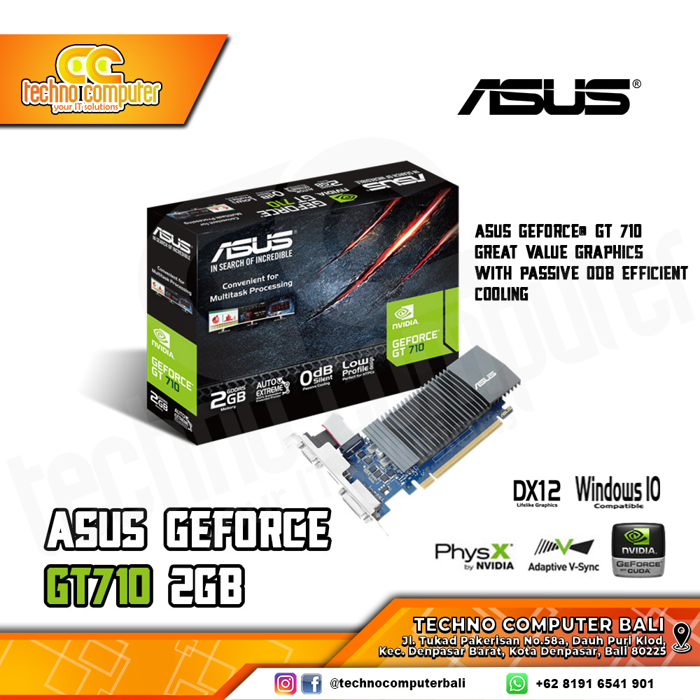 ASUS NVIDIA GeForce GT 710 2GB GDDR5
