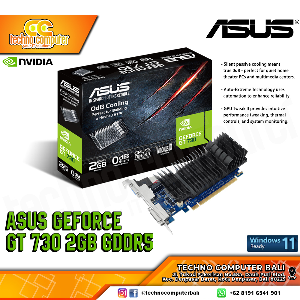 ASUS NVIDIA GeForce GT 730 2GB GDDR5