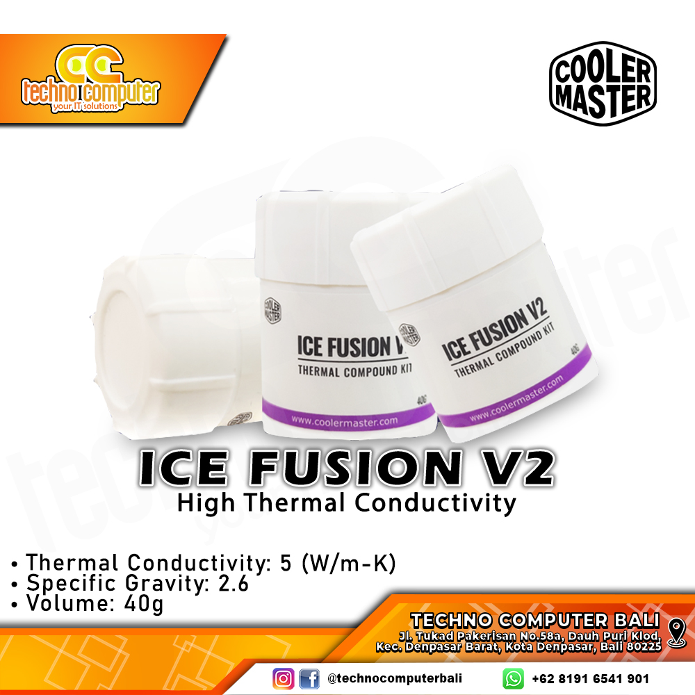 PASTA PROSESOR COOLERMASTER ICE FUSION v2 High Quality Thermal Paste - 40gr