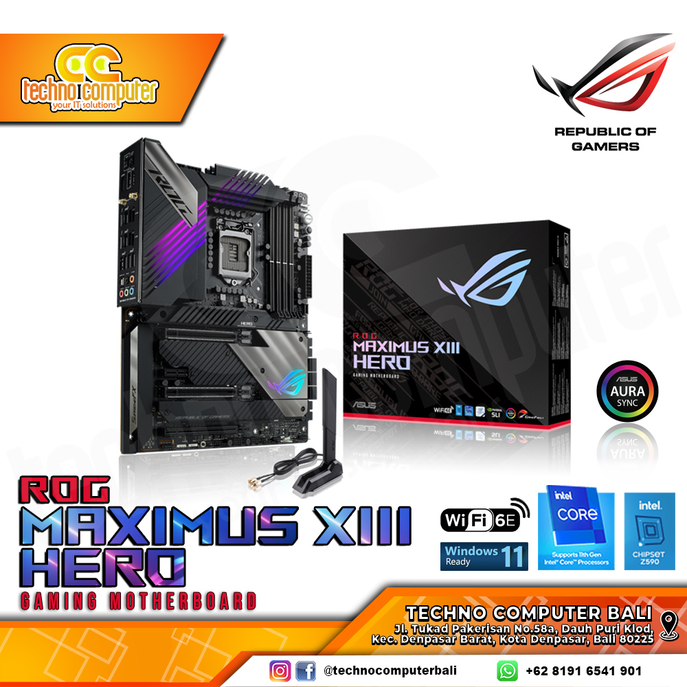 ASUS ROG MAXIMUS XIII HERO - ATX, LGA1200, Z590, DDR4 
