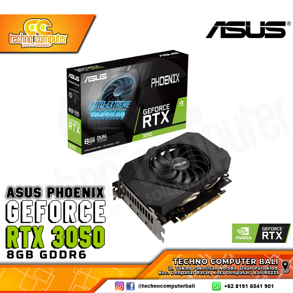 ASUS PHOENIX NVIDIA GeForce RTX 3050 8GB GDDR6