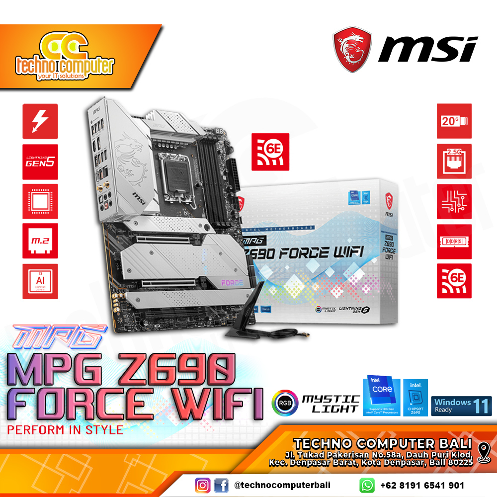 MSI MPG Z690 FORCE WIFI - ATX, LGA1700, Z690, DDR5
