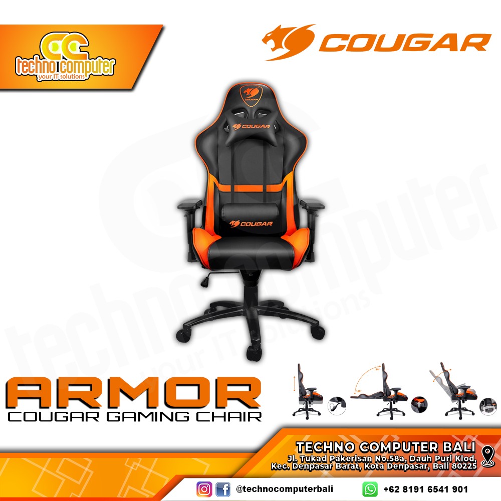KURSI GAMING COUGAR ARMOR GAMING CHAIR 4D Armrest - ARMOR