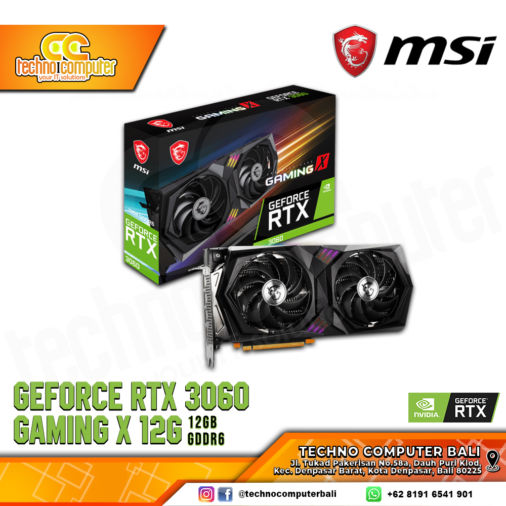MSI NVIDIA GeForce RTX 3060 GAMING X 12GB GDDR6