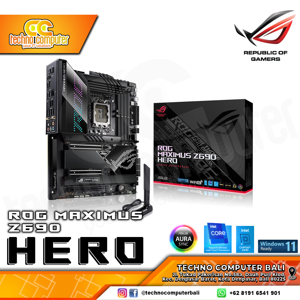 ASUS ROG MAXIMUS Z690 HERO - ATX, LGA1700, Z690, DDR5 