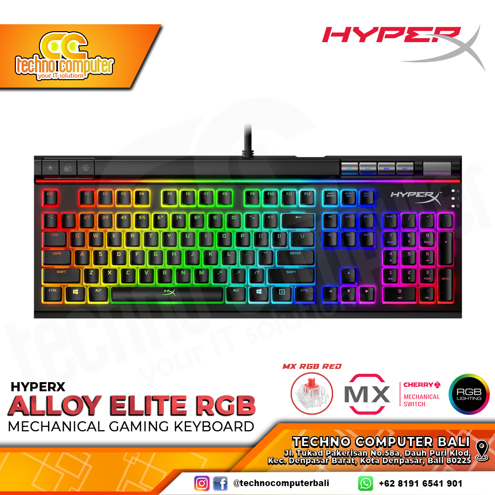 HYPERX Allow Elite RGB - Mechanical Red Switch - Gaming Keyboard
