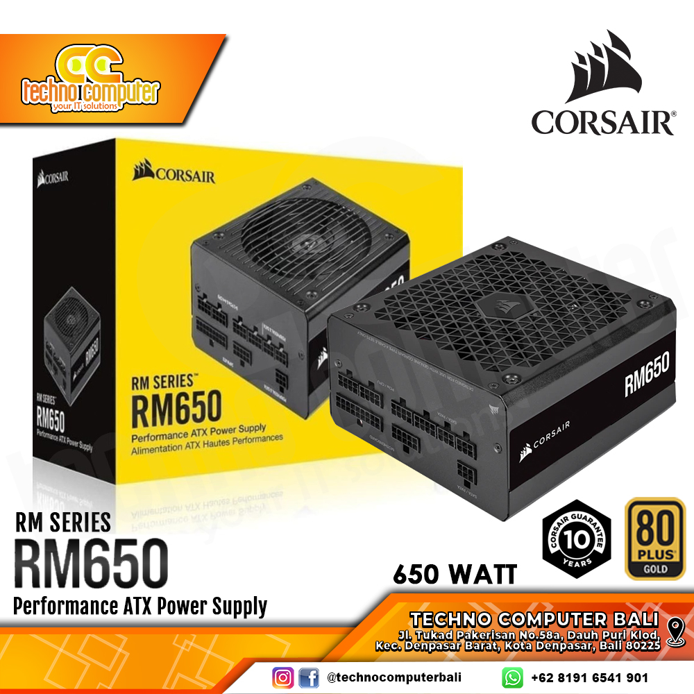 CORSAIR RM650 650W 80+ Gold - Full Modular