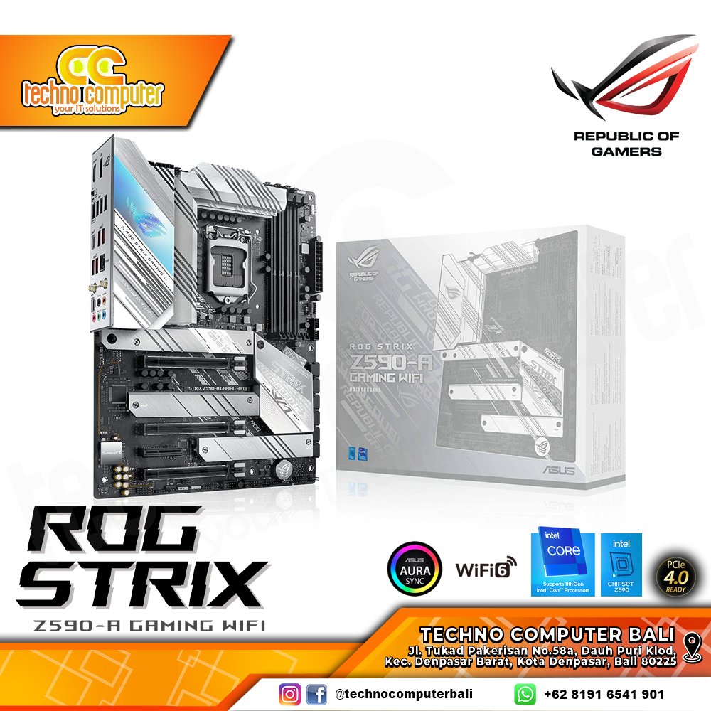 ASUS ROG STRIX Z590-A GAMING WIFI - ATX, LGA1200, Z590, DDR4 