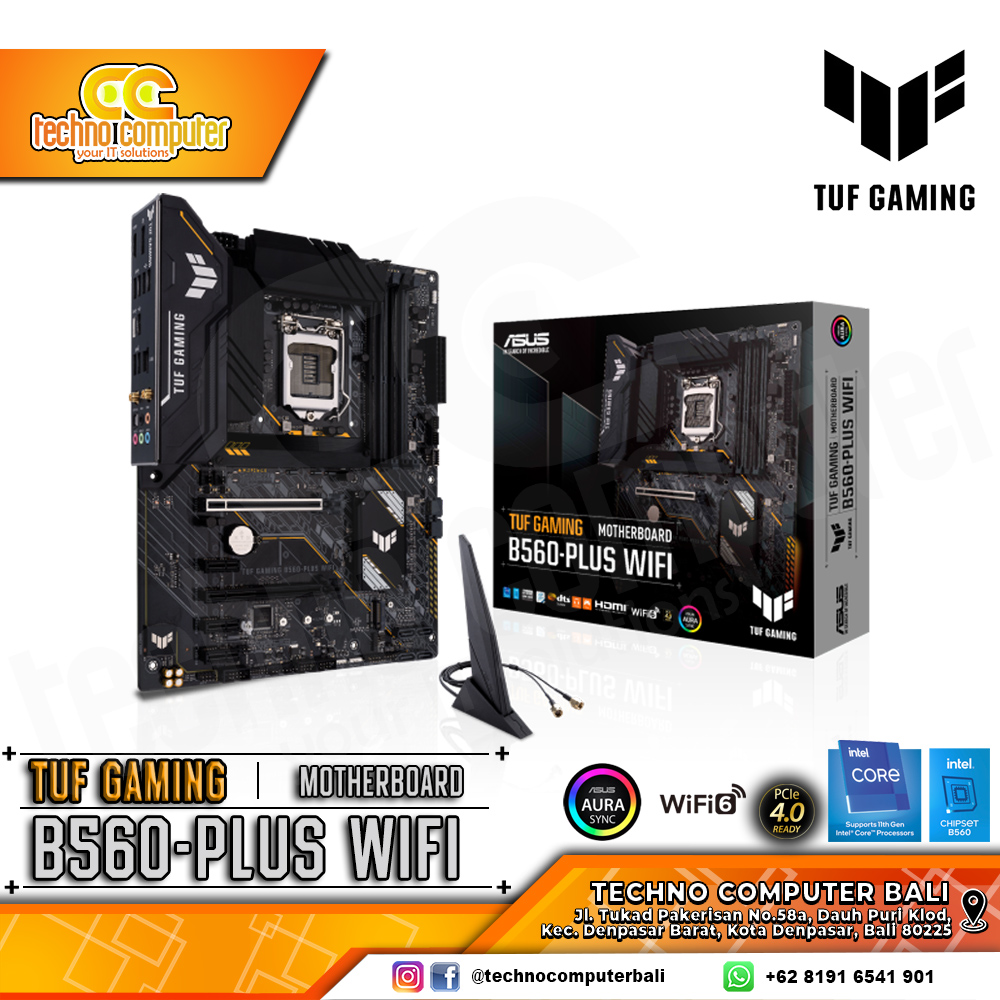 ASUS TUF GAMING B560-PLUS WIFI - ATX, LGA1200, B560, DDR4