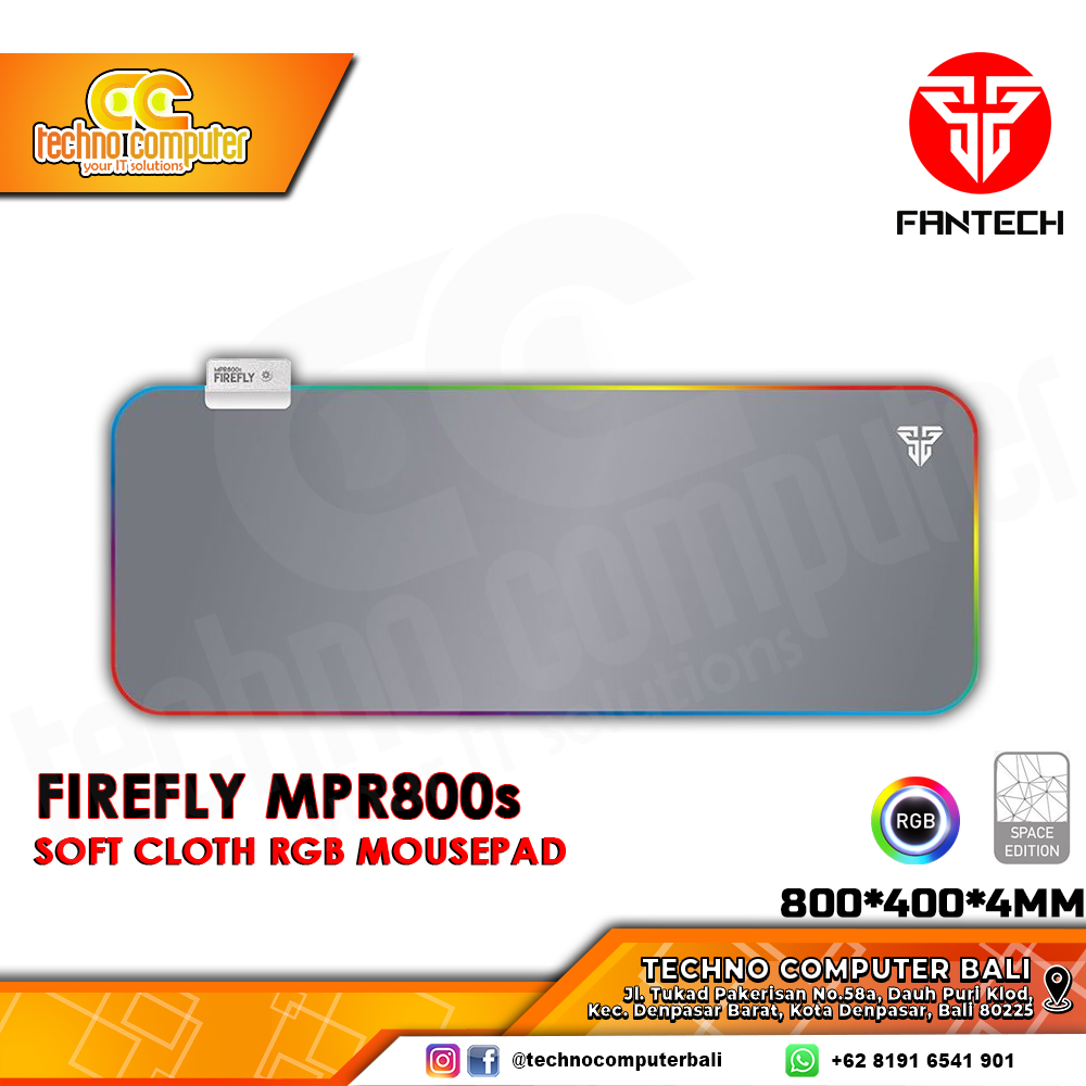 MOUSEPAD FANTECH FIREFLY MPR800s RGB Space Edition (780 x 300 x 4 mm) - Gaming Mousepad