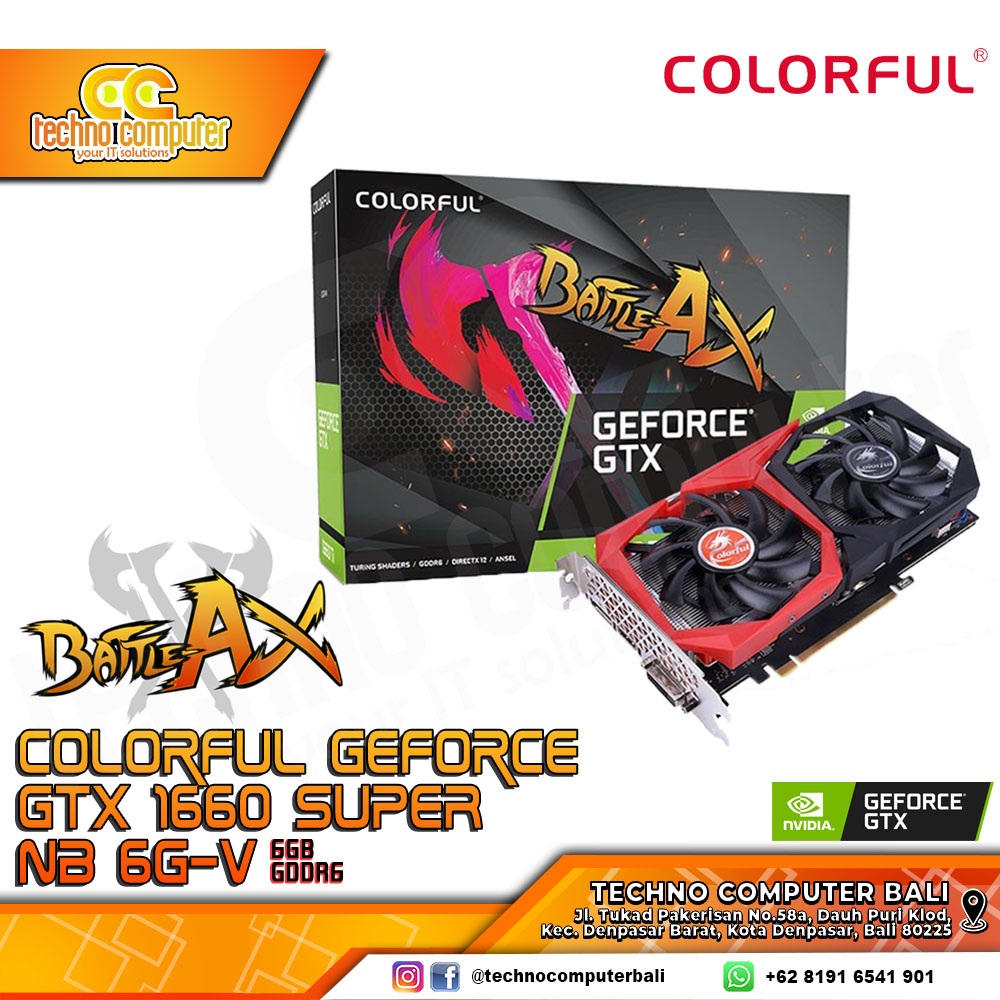 COLORFUL NVIDIA GeForce GTX 1660 Super Battle AX 6GB GDDR6