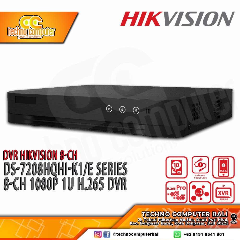 DVR HIKVISION 8CH DS-7208HQHI-K1/E