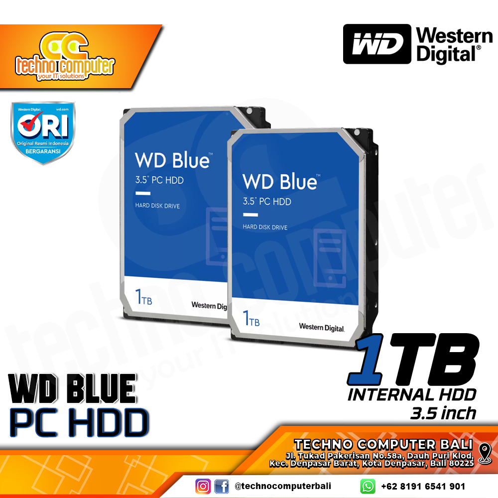 HDD INTERNAL PC 3.5 inch WD BLUE 1TB